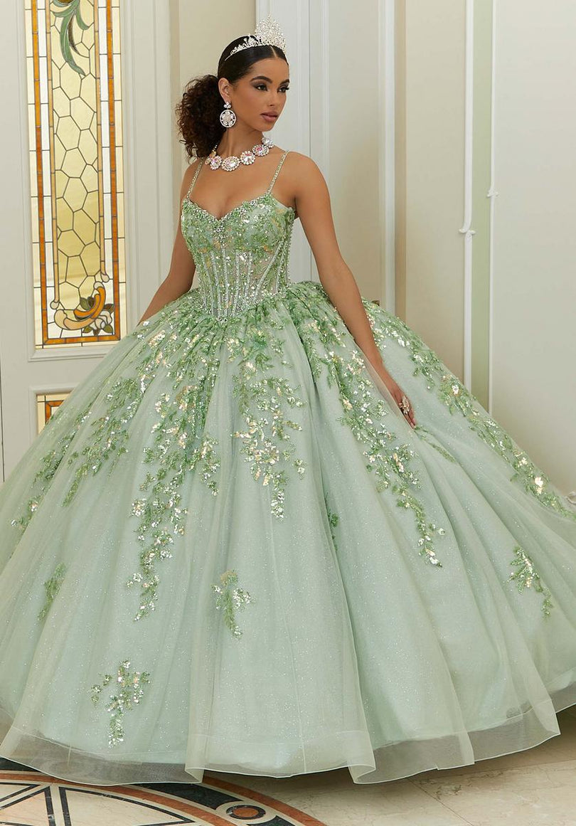 Vizcaya by Morilee Diamanté Beaded Quince Dress 89472