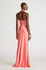 Halston "Emie" Gown In Satin 10111366