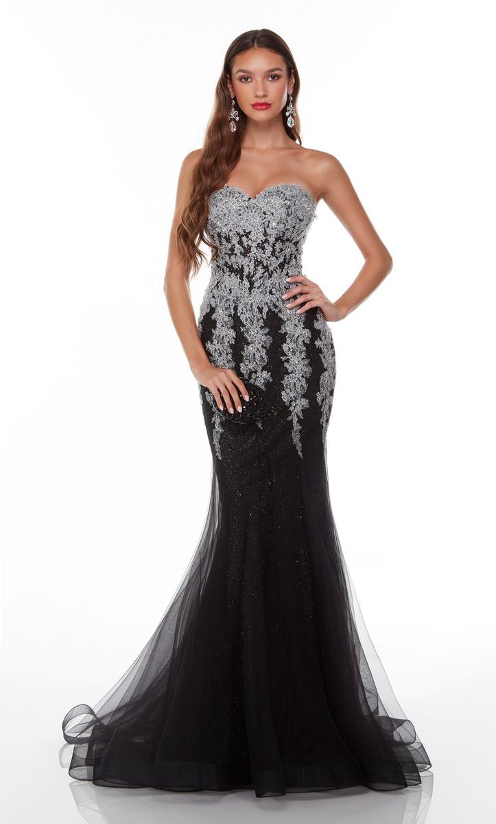 Xtreme Prom Dresses Black and Silver