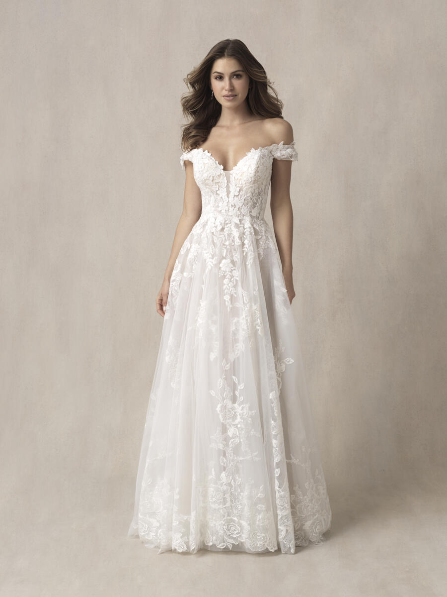 Allure Bridals 9860 Off-Shoulder Wedding Dress