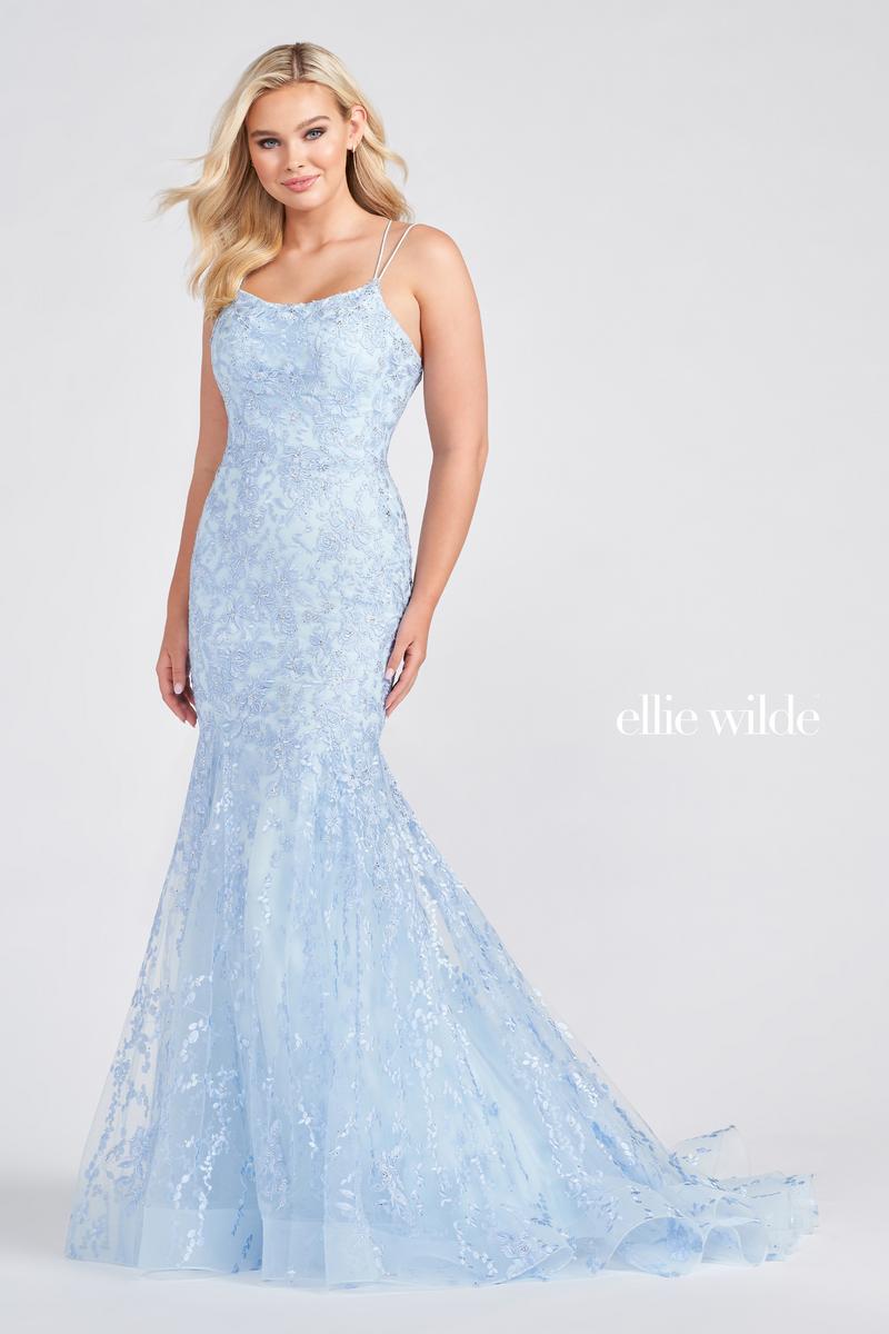 Ellie Wilde Fit and Flare Prom Dress EW122032 - B