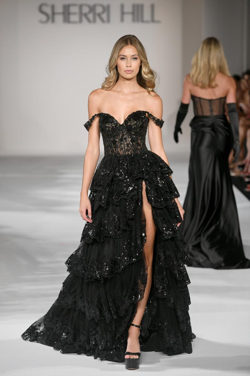 Faviana Strapless Lace Prom Dress 11004